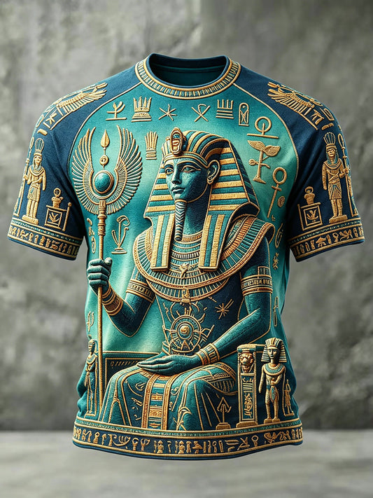 Herren-T-Shirts mit altägyptischem Osiris-Design