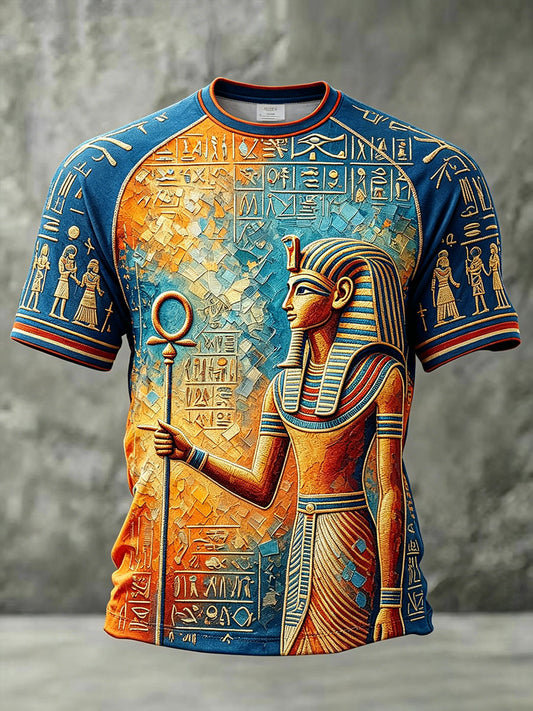 Herren-T-Shirts mit altägyptischem Osiris-Design
