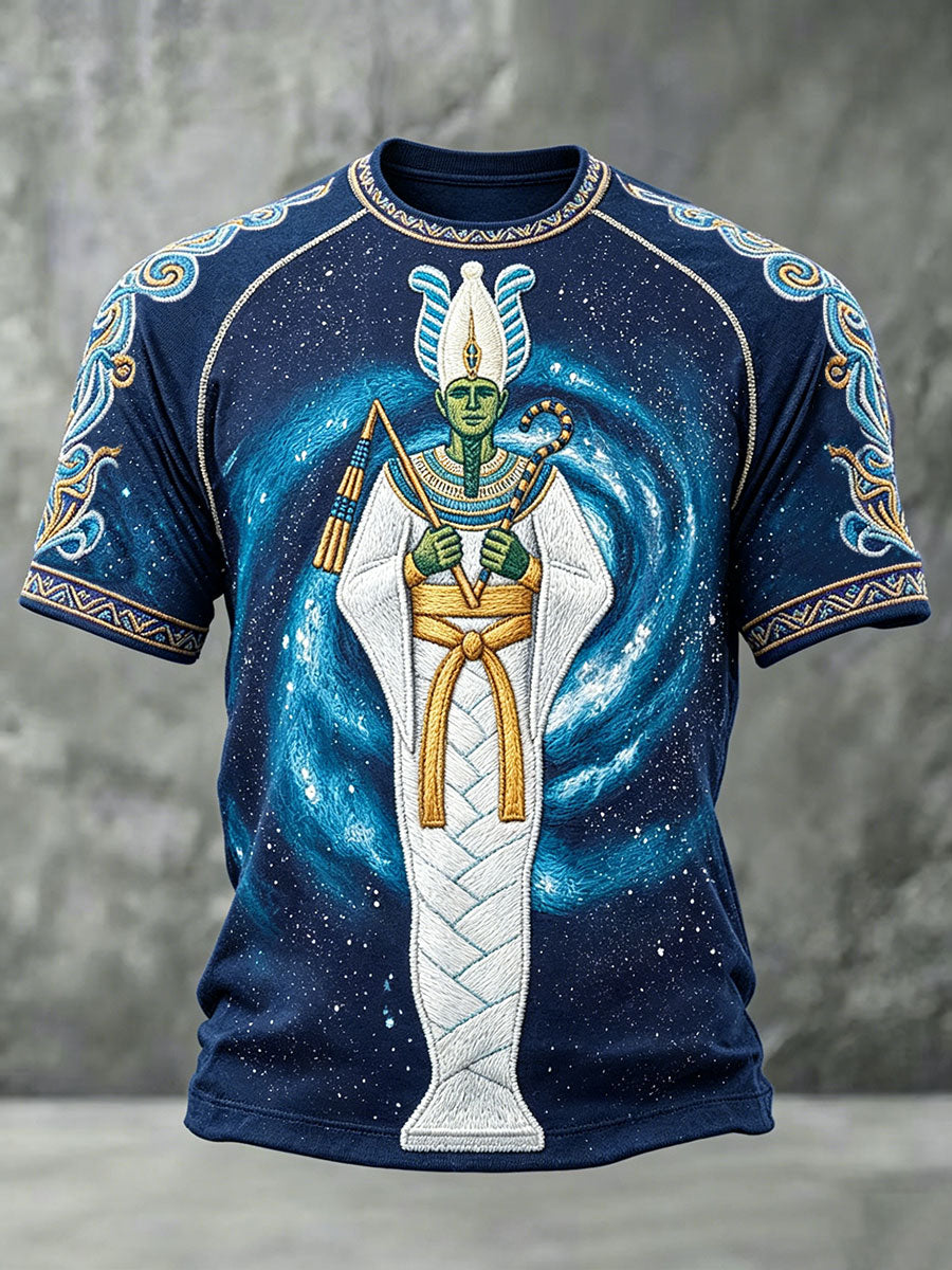 Herren-T-Shirts mit altägyptischem Osiris-Design