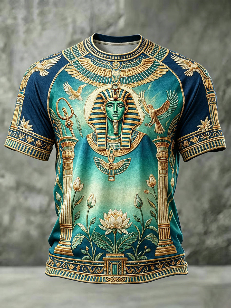 Herren-T-Shirts mit altägyptischem Osiris-Design