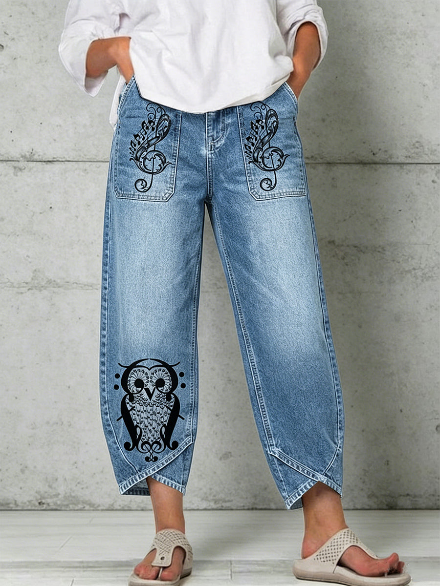 Damen-Tier-Kunst-Druck-Hose