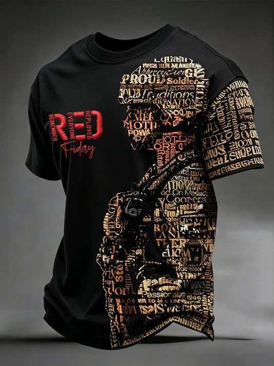 Rote Freitags-T-Shirts für Herren