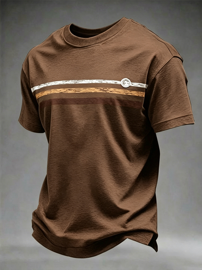 T-Shirt mit kurzen Ärmeln für Herren Retro