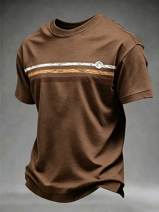 T-Shirt mit kurzen Ärmeln für Herren Retro