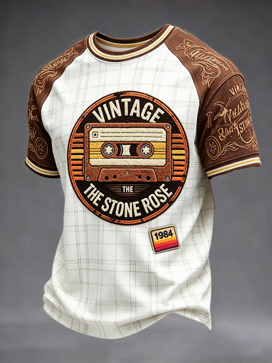 Herren The Stone Roses Vintage Print Casual T-Shirt