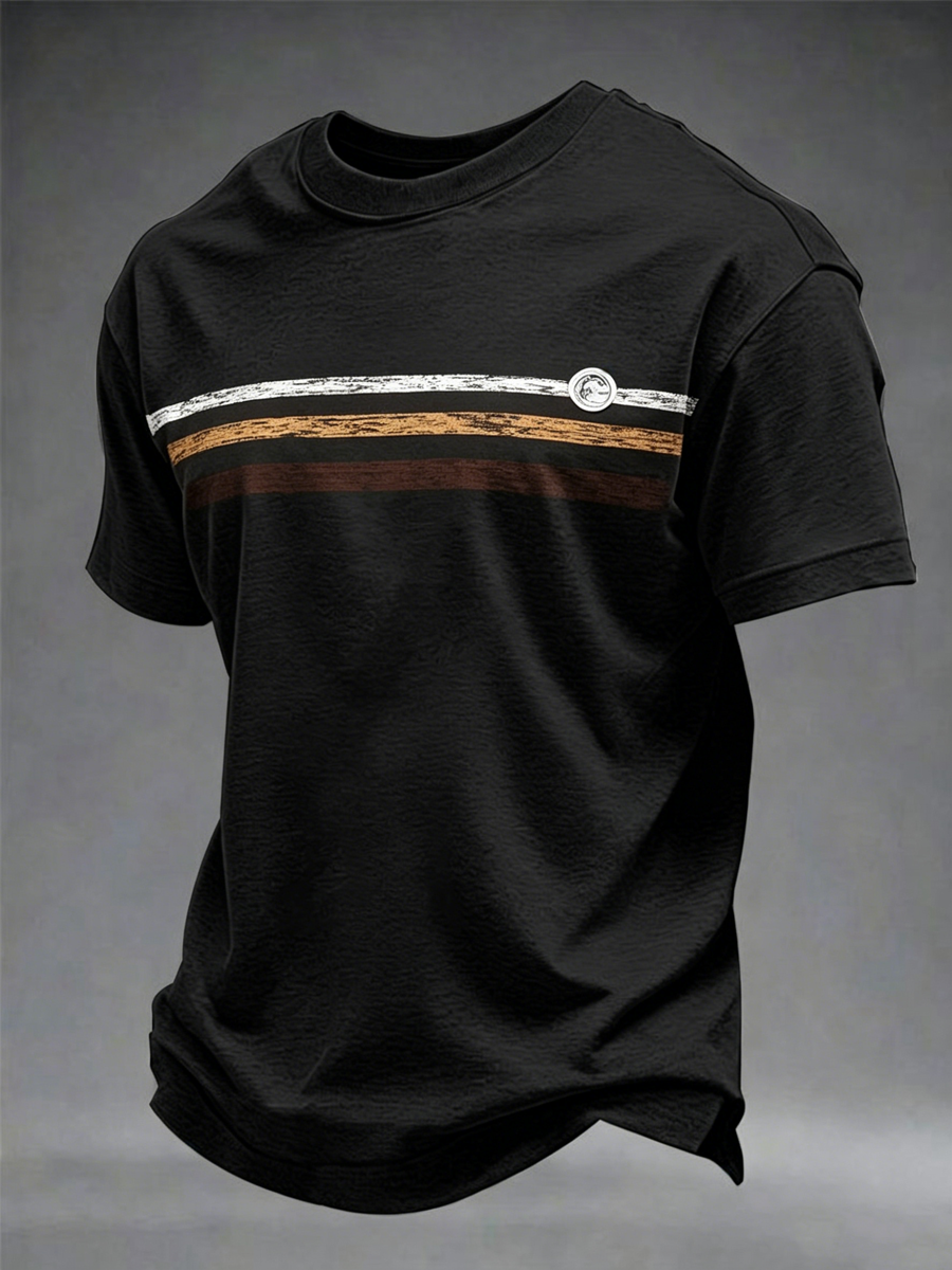 T-Shirt mit kurzen Ärmeln für Herren Retro