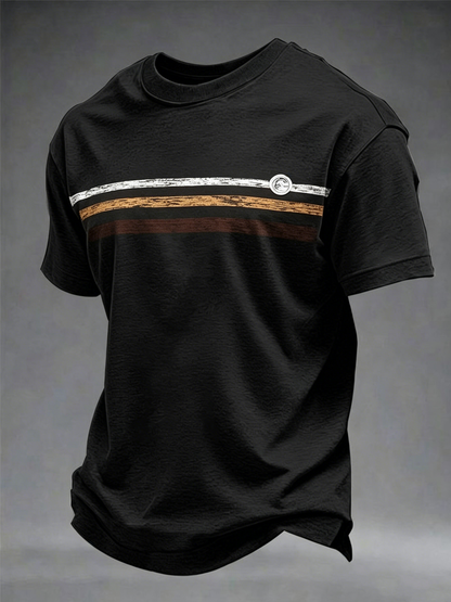 T-Shirt mit kurzen Ärmeln für Herren Retro