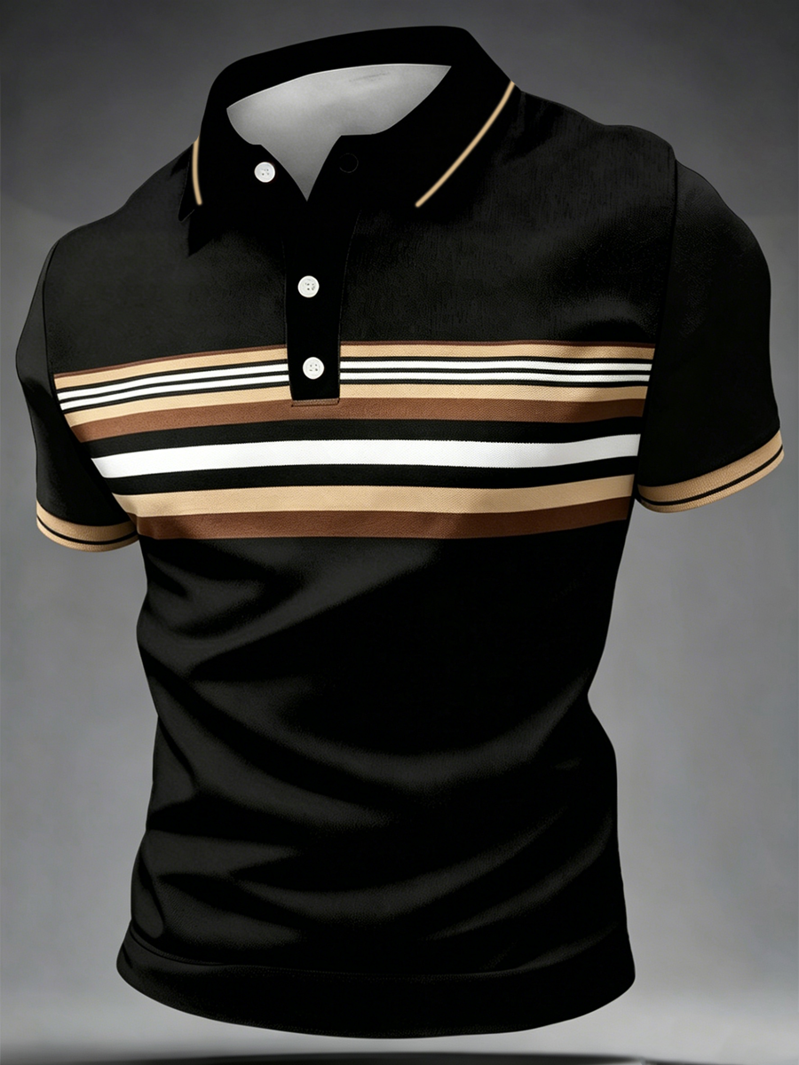 Herren-Retro-Poloshirt