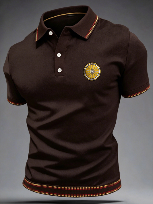 Herren-Retro-Poloshirt
