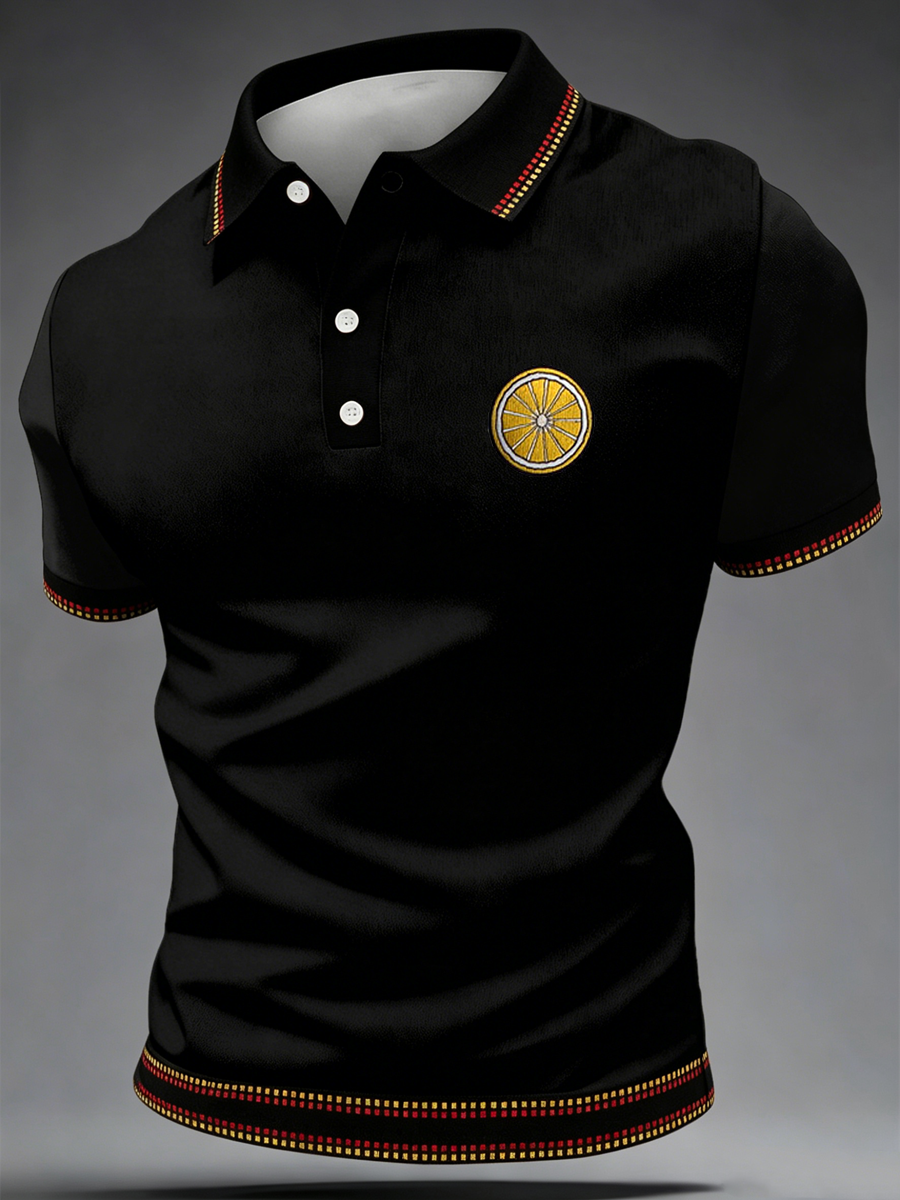Herren-Retro-Poloshirt