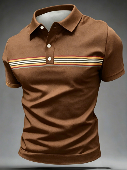 Herren-Retro-Poloshirt
