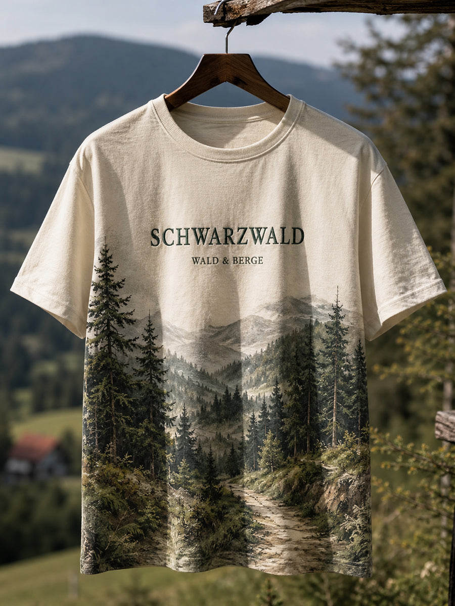 Kurzarm-T-Shirt für Männer Schwarzwald