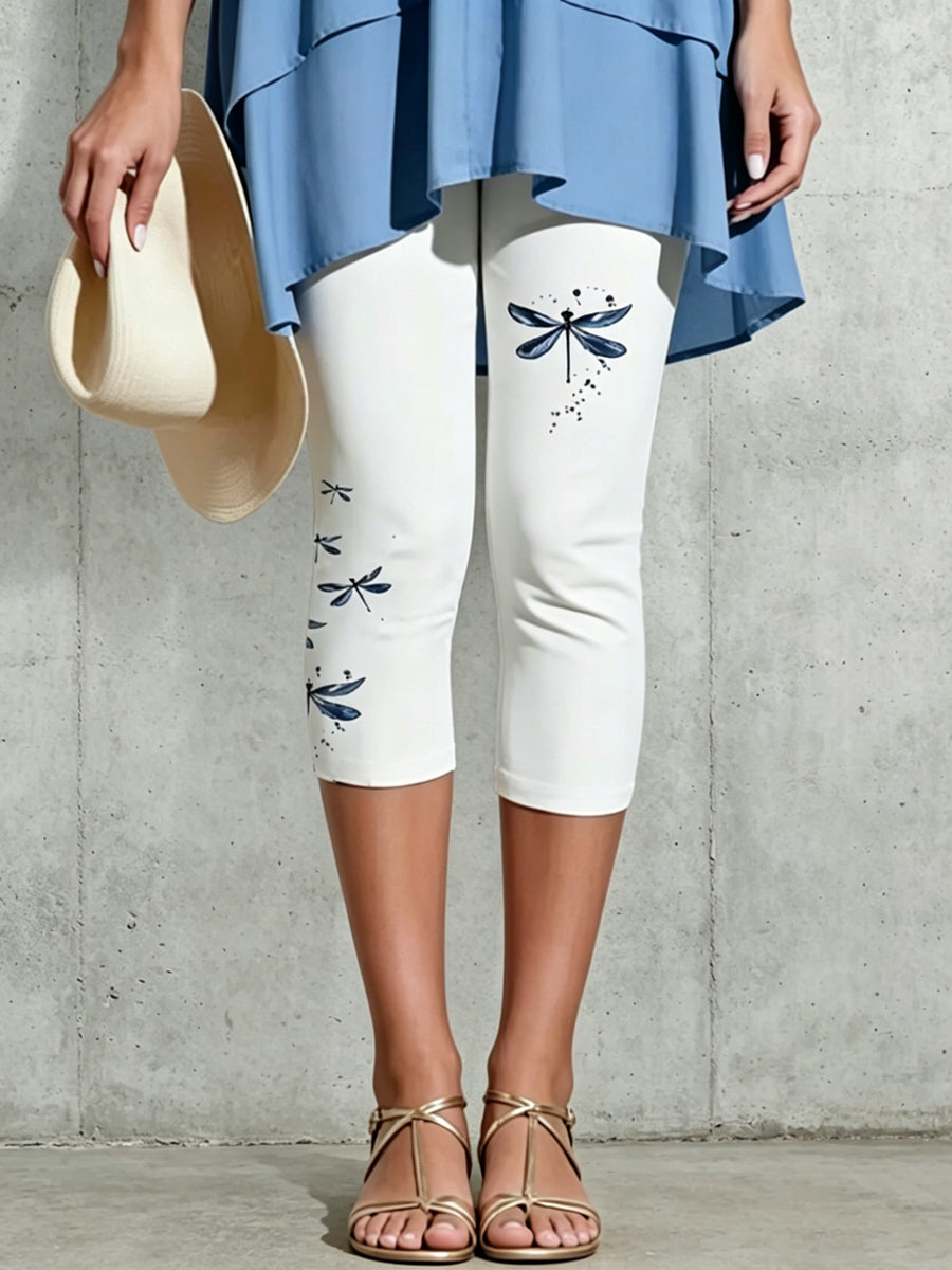 Damen-Tier-Libelle Künstlerisch bedruckte Leggings