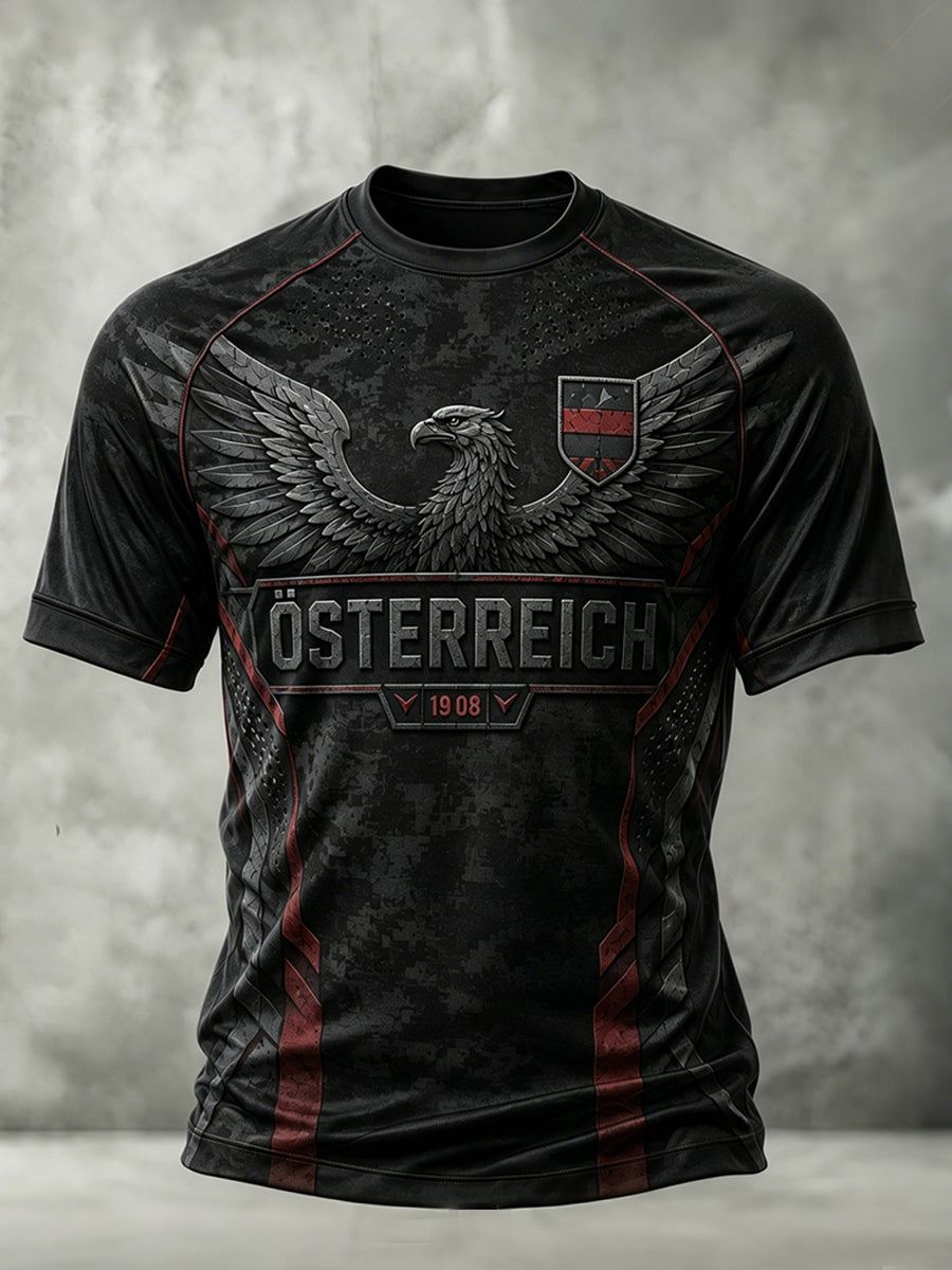 Männer Österreich Fußball Kurzarm T-Shirt