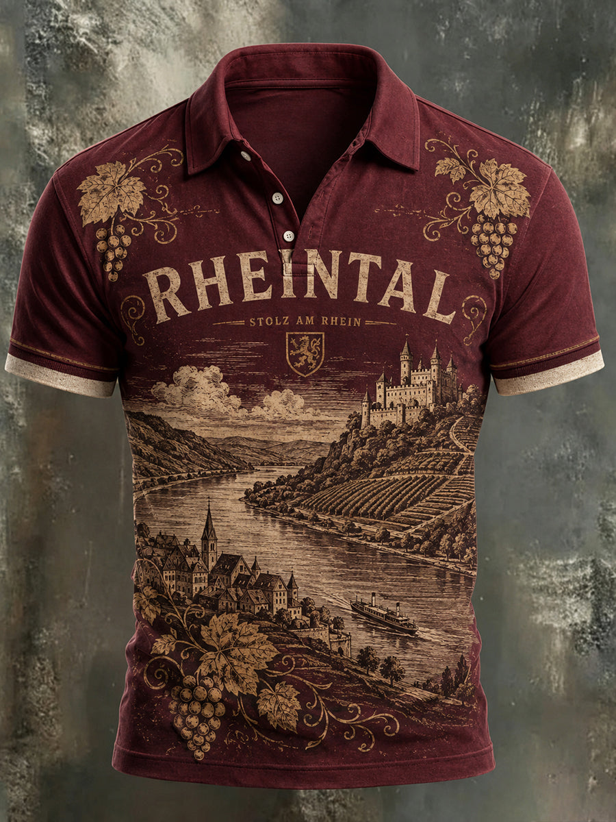 Herrenhemd mit Rheintal-Print, Deutschland