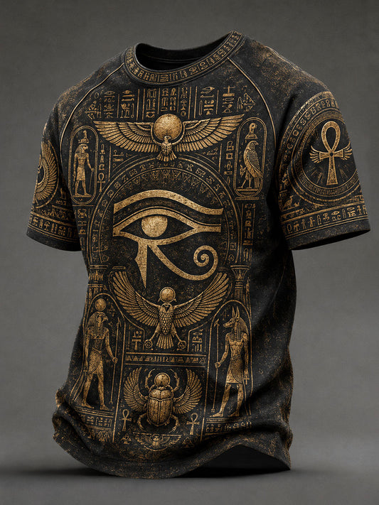 Herren-T-Shirts mit dem alten ägyptischen Horusauge