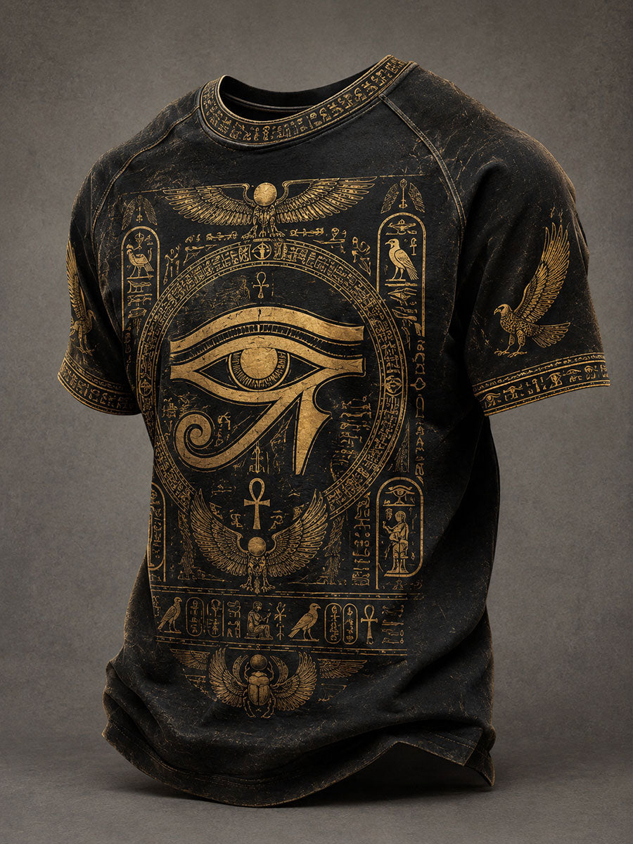 Männer alt ägyptisches Auge des Horus T-Shirts