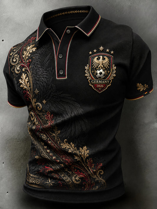 Herren-Fußballkurzarm-T-Shirt aus Deutschland