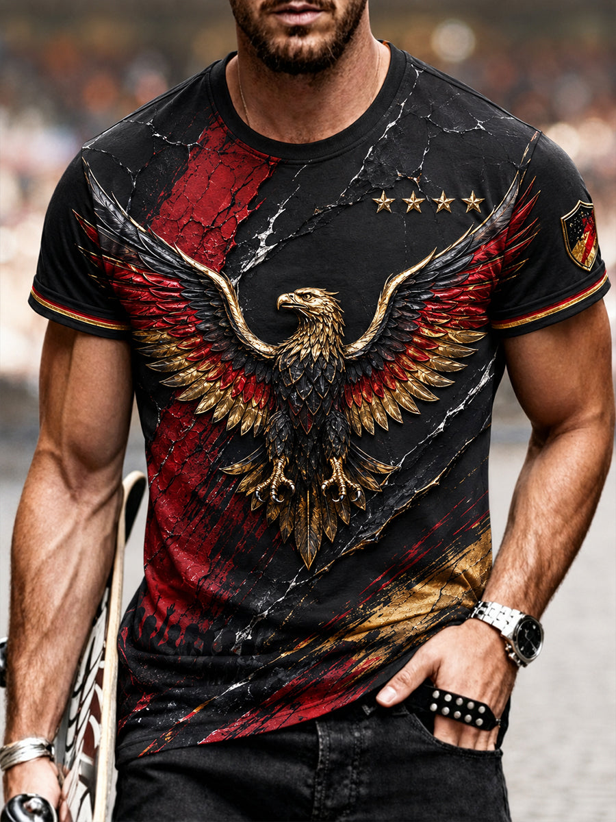 Herren-Fußballkurzarm-T-Shirt aus Deutschland