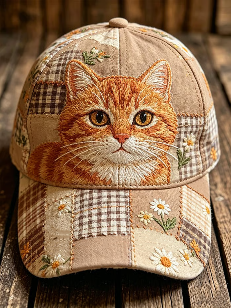 Unisex-Mütze mit niedlichem Katzenmuster