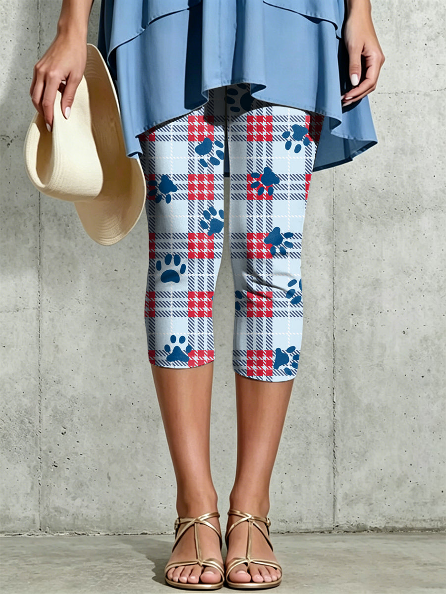 Damen-Leggings mit kunstvollem Tierdruck