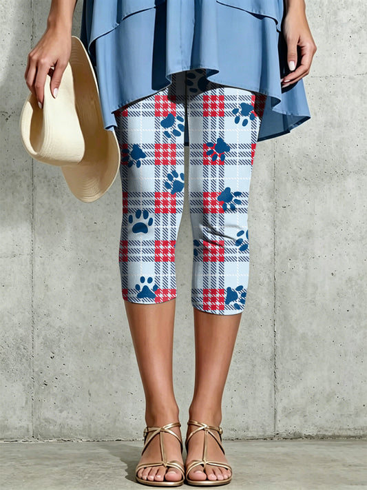 Damen-Leggings mit kunstvollem Tierdruck