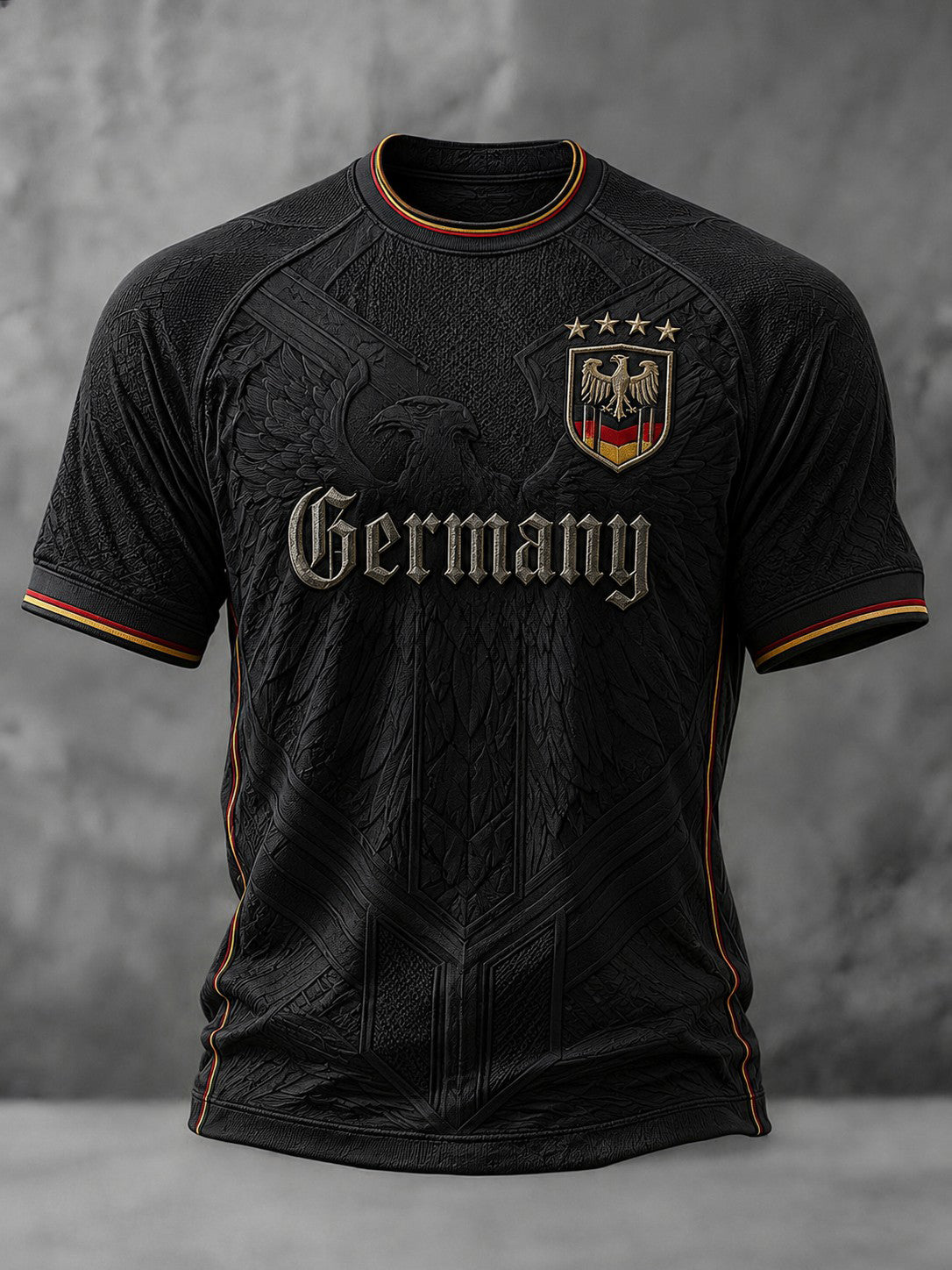 Herren-Fußball-T-Shirt mit Deutschland-Druck