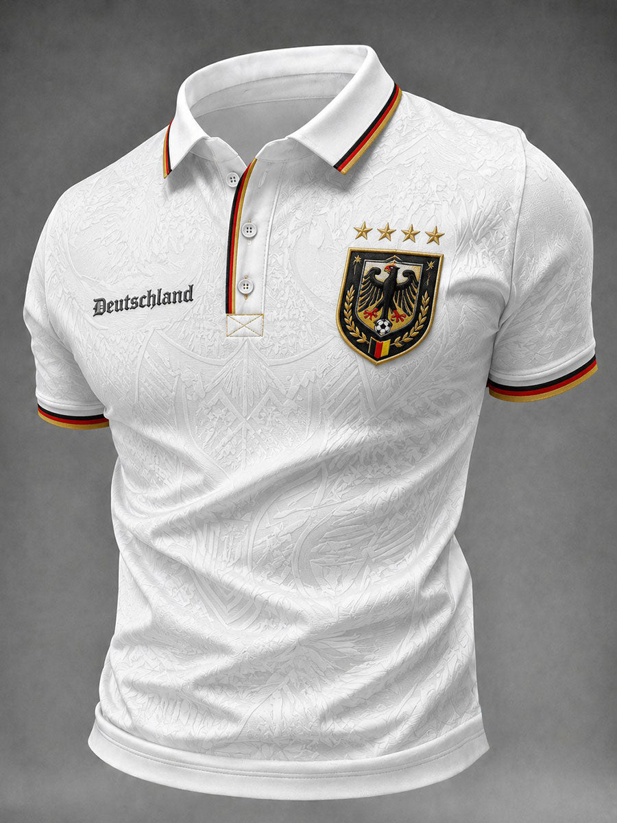 Herren-Fußballshirt mit Deutschland-Druck