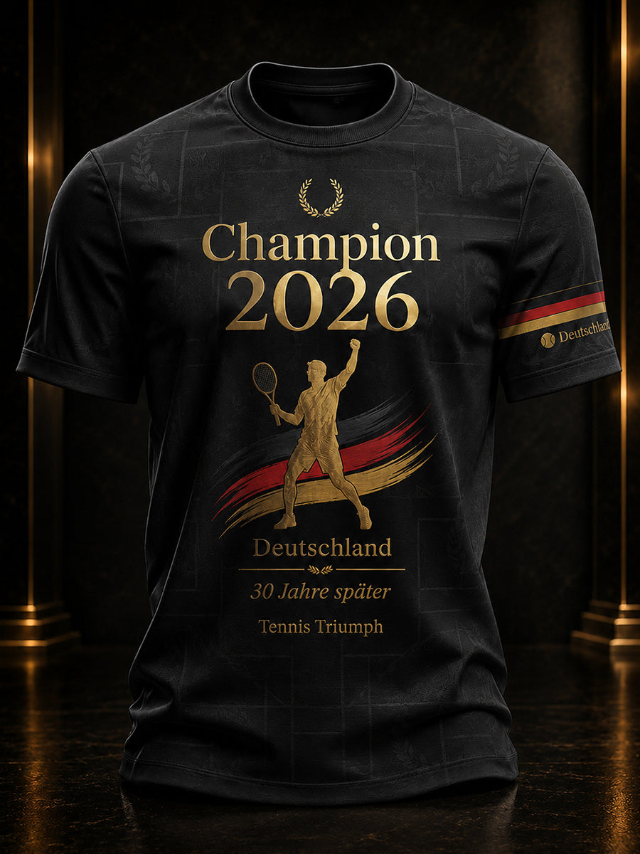 Herren-Tennismeister 2026 – Erinnerungs-T-Shirt