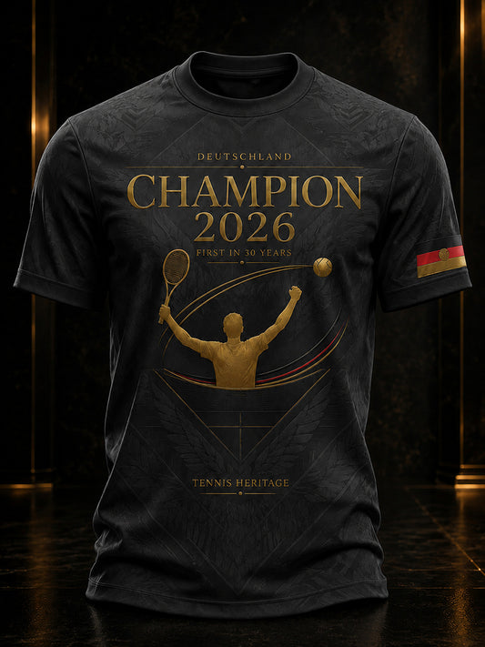 Herren-Tennismeister 2026 – Erinnerungs-T-Shirt