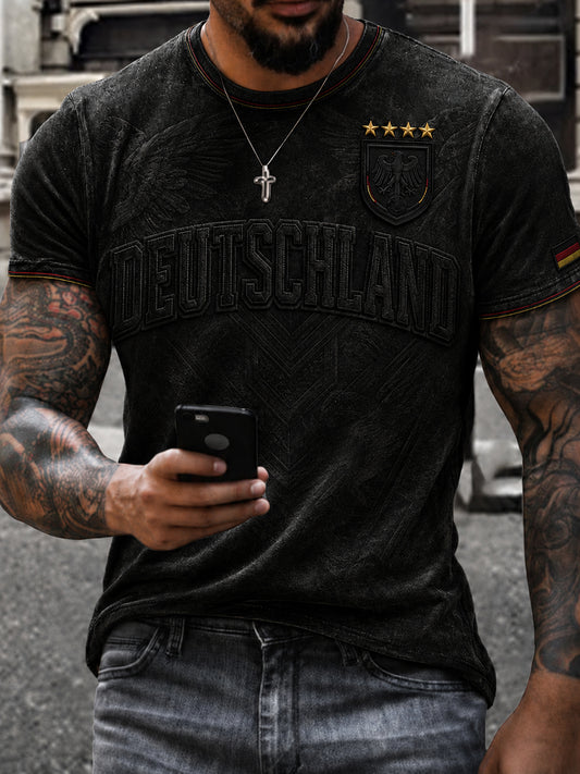 Herren-Fußballfan-Shirt mit Aufdruck