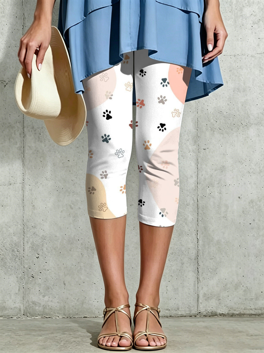 Damen-Leggings mit kunstvollem Tierdruck