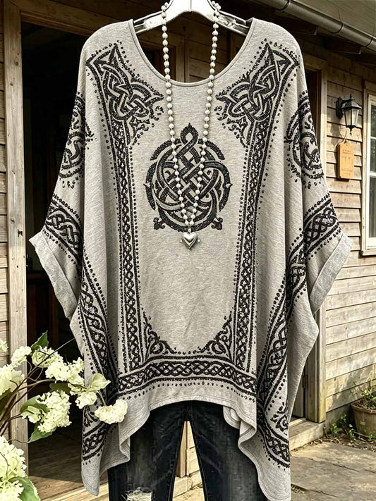 Damen-T-Shirt mit keltischem Knotenmuster im Wikingerstil