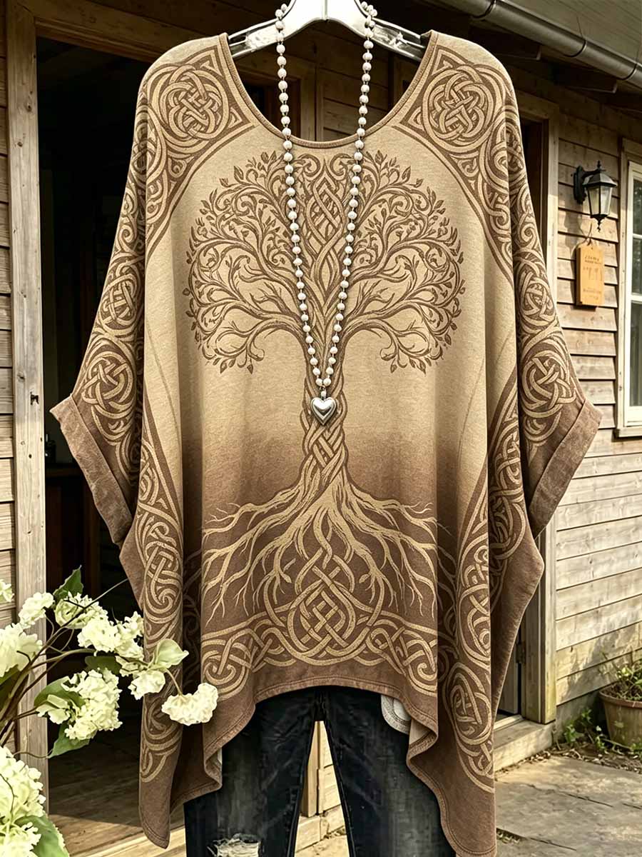 Frauen Viking Keltischer Knoten Druck T-Shirt