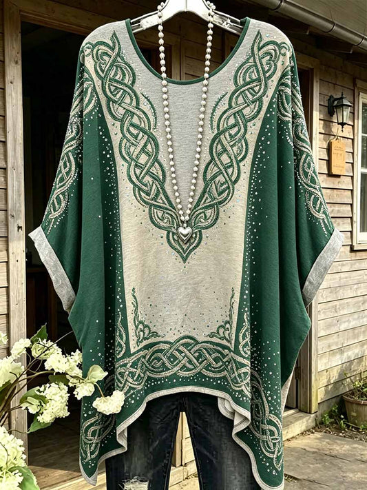 Damen-T-Shirt mit keltischem Knotenmuster im Wikingerstil