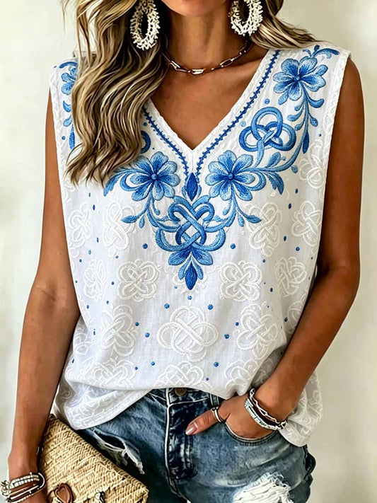 Frauen Mode Keltischer Knoten Viking Print Weste
