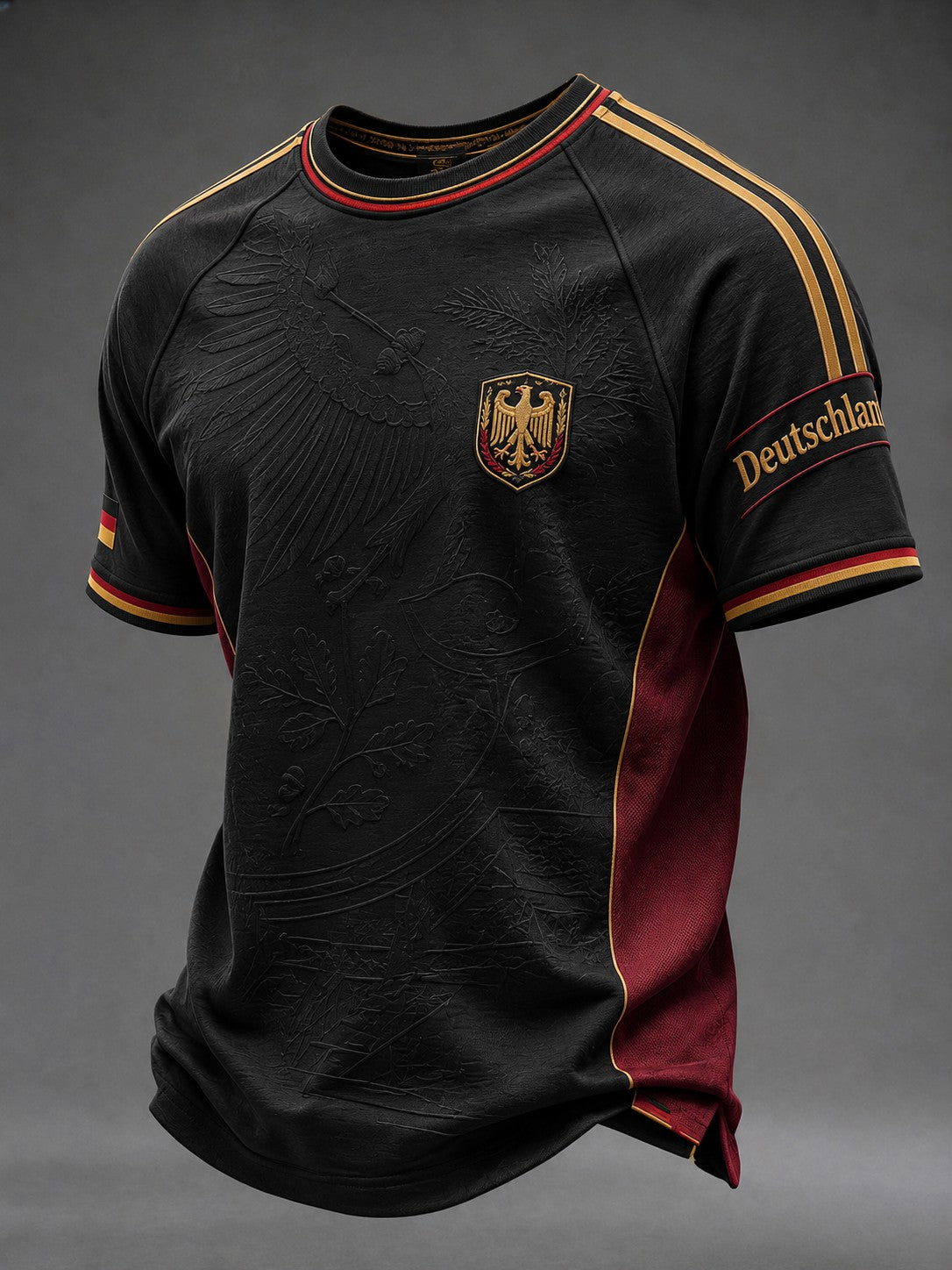 Herren-Fußball-T-Shirt mit Deutschland-Druck