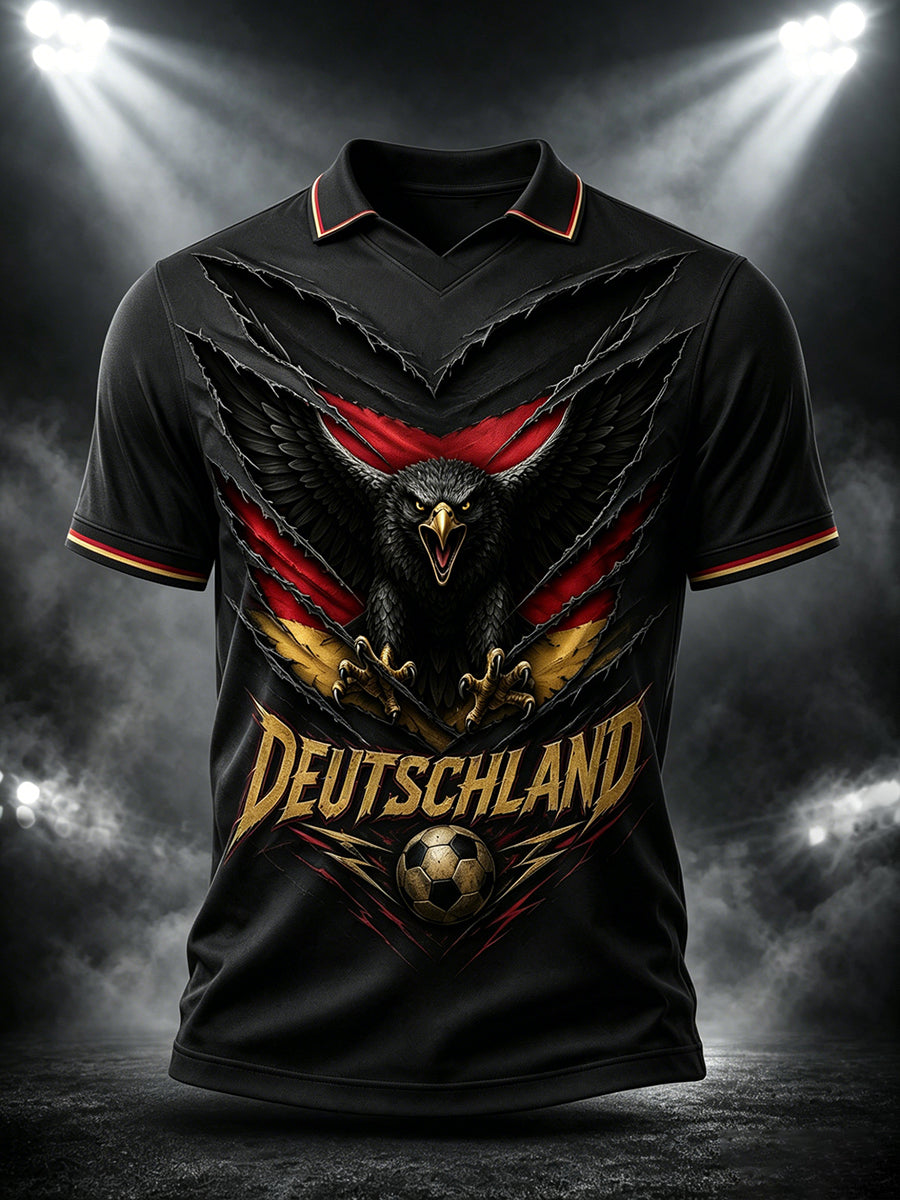 Herren-T-Shirt mit Deutschland-Adler-Motiv für Fußball