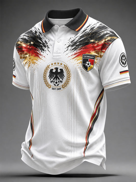 Herren-Fußballkurzarmshirt aus Deutschland