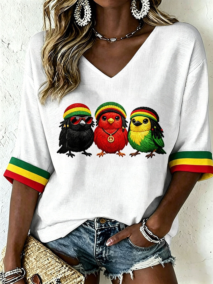 Damen-Reggae-T-Shirt
