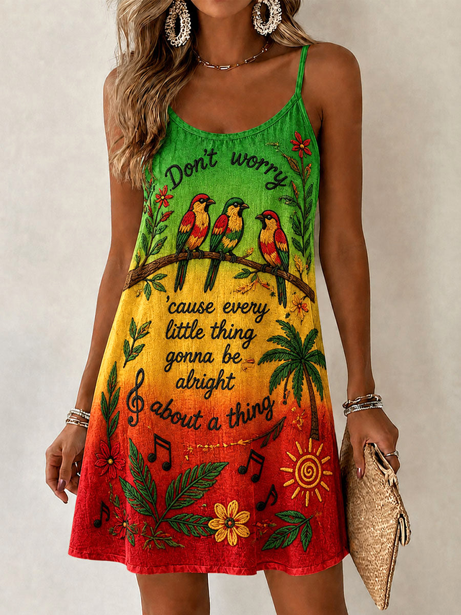 Lässiges bedrucktes Kleid für Frauen