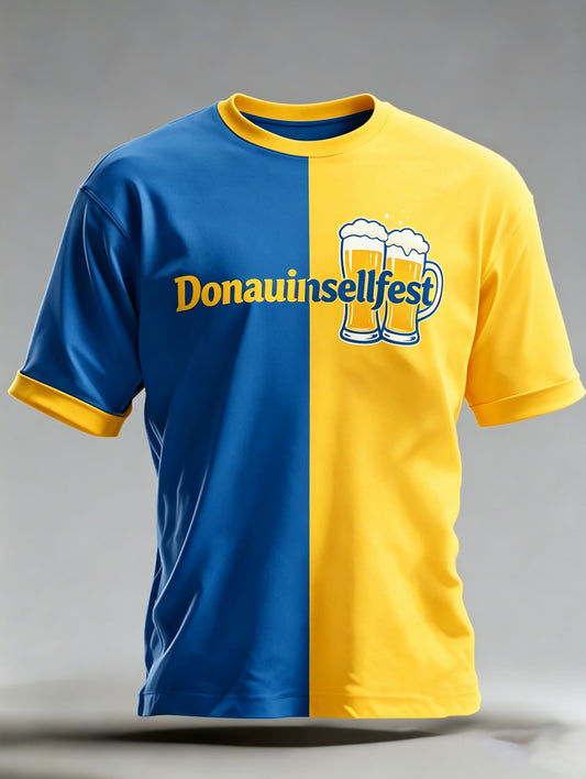 Herren-Kunstdruck-T-Shirt zum Donauinselfest