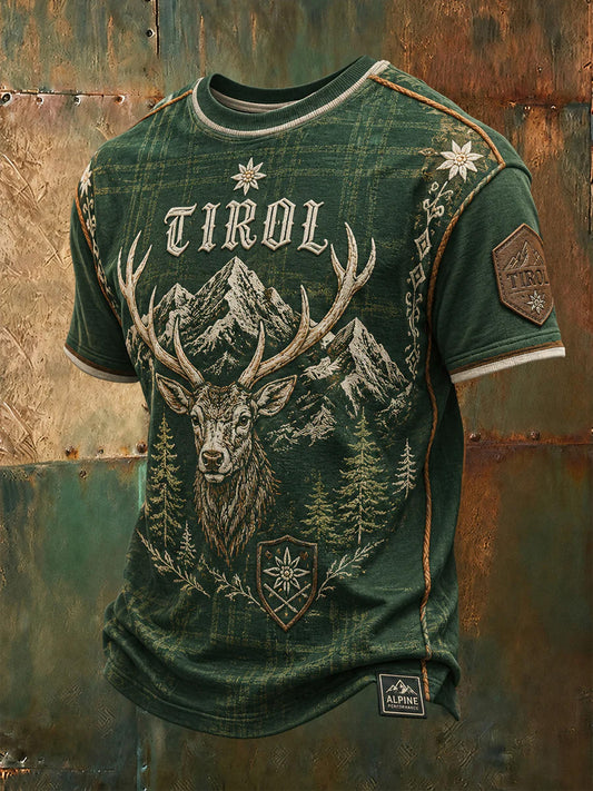 Herren Österreich Print Casual T-Shirt