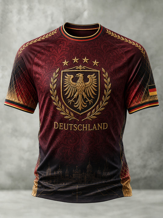 Herren-Fußball-T-Shirt aus Deutschland mit kurzen Ärmeln
