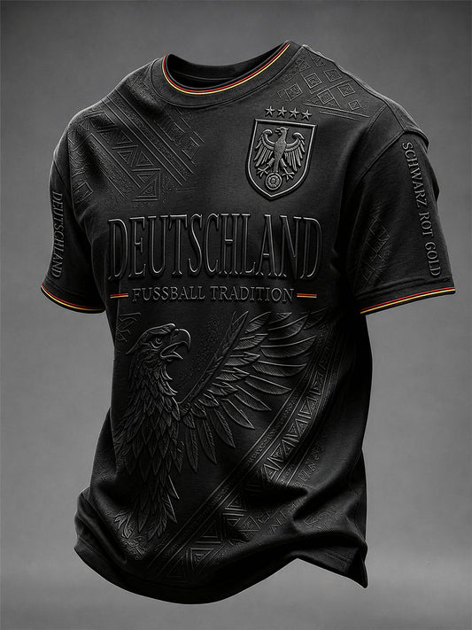 Herren-Fußball-T-Shirt aus Deutschland mit kurzen Ärmeln