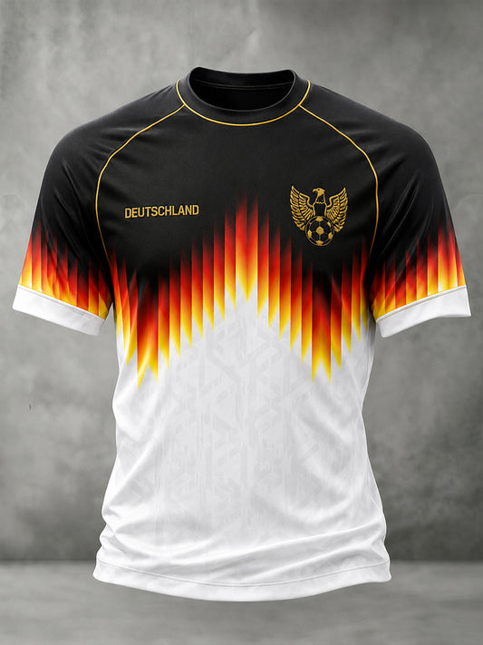 Herren-Fußballkurzarm-T-Shirt aus Deutschland