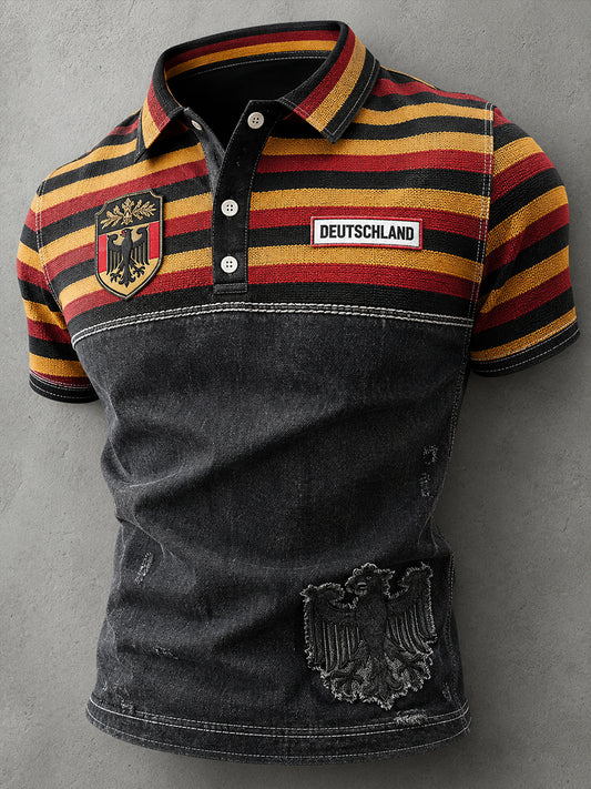 Herren-Fußballkurzarmshirt aus Deutschland