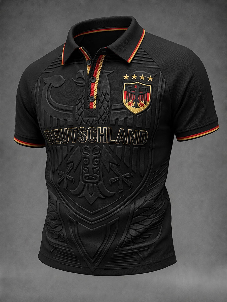 Herren-Fußballshirt mit Deutschland-Druck