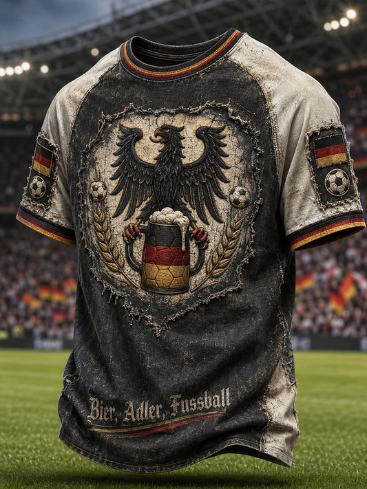 Herren-Fußballkurzarmshirt aus Deutschland