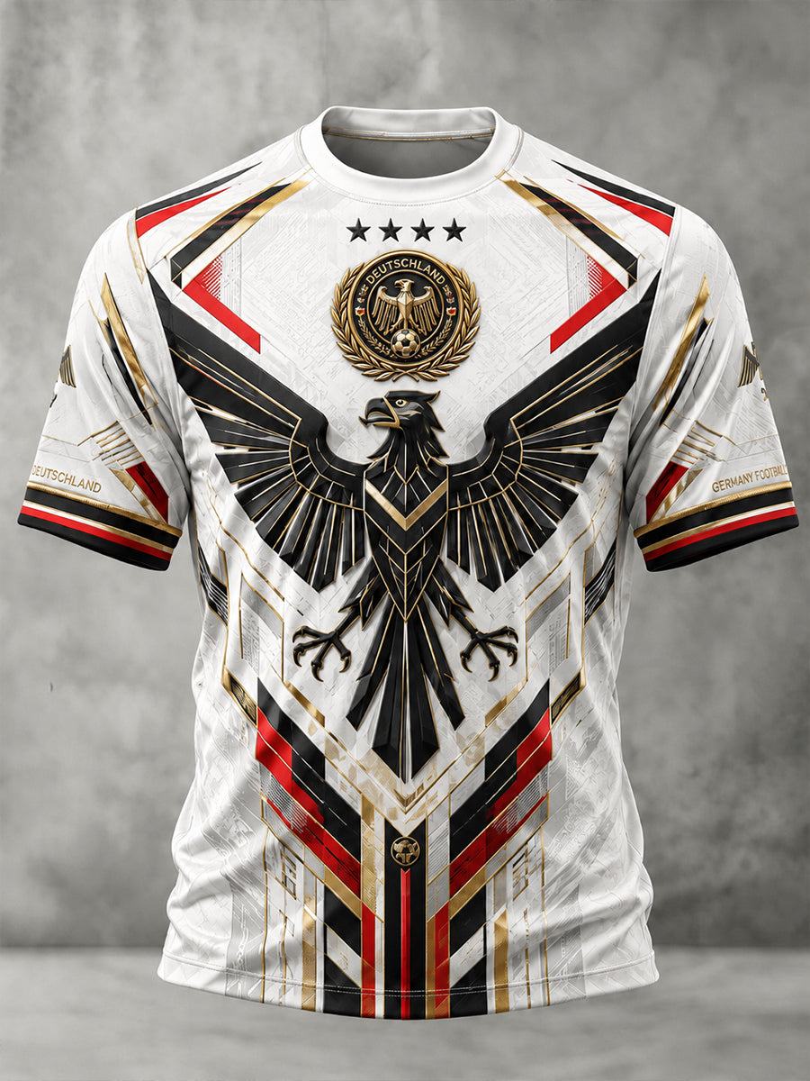 Herren-Fußballkurzarmshirt aus Deutschland